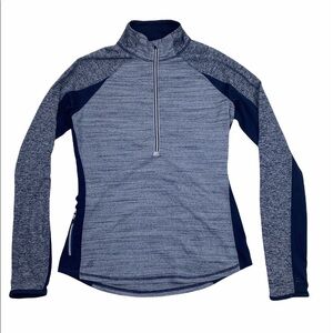 Athleta Running Wild 1/2 Zip Pullover Navy S